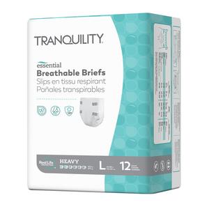 Tranquility Essential Breathable Briefs - Moderate, Large, 44" - 58", 150 - 200 lbs (PU2746)