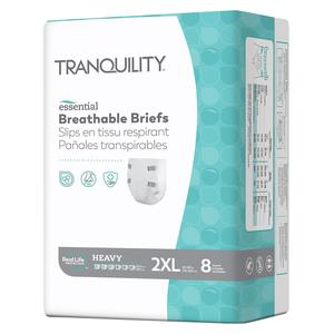 Tranquility Essential Underwear - Heavy, 2XL/Bariatric, 60" - 80", 250+ lbs (PU2748)