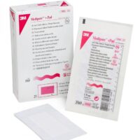 3M Medipore Plus Pad Soft Cloth Adhesive Dressing, 3 1/2" x 6", Pad Size 1-3/4" x 4" (883569, 25/BX)