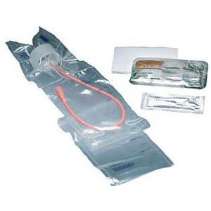 Touchless Plus Coude Unisex Red Rubber Intermittent Catheter Kit 14 Fr 1100 mL (574A7044, 50/CA)