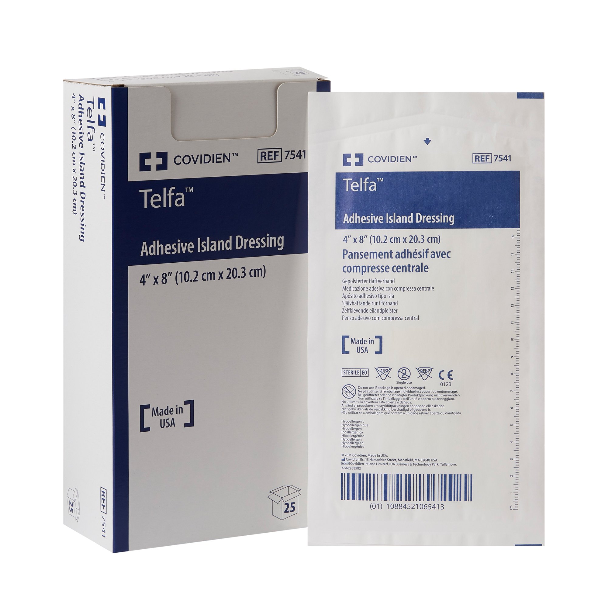 Telfa Adhesive Island Dressing 4" x 8" ()