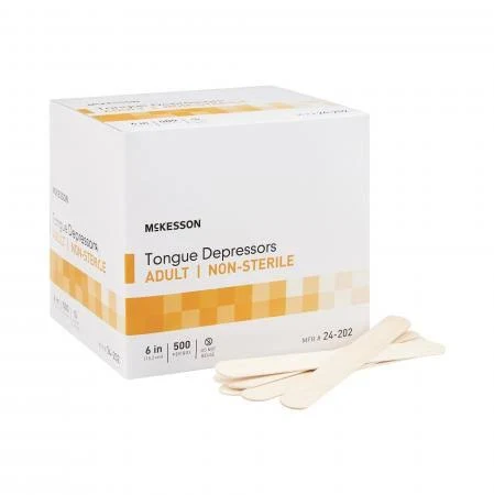 Sterile Economy Adult Tongue Depressor 6" x 11/16" (HA25705, 100/BX)