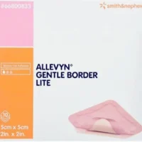 ALLEVYN Gentle Border Lite Silicone Gel Adhesive Hydrocellular Foam Dressing 2" x 2" (5466800833, 10/BX)