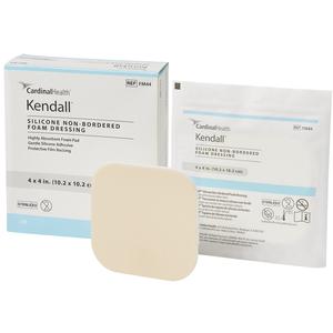 Cardinal Health Kendall Silicone Non-Bordered Foam Dressing, 4" x 4" (55FM44)