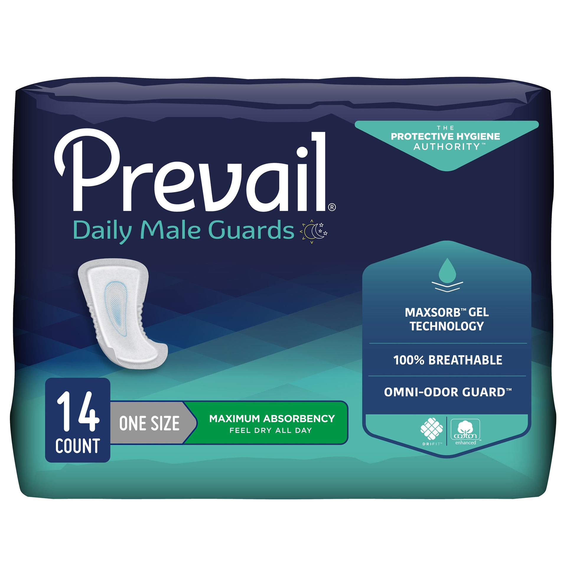 Prevail Male Guards with Adhesive Strip (FQPV811)